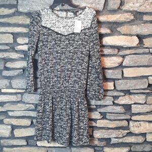 NWT H and M womens long sleeve mini dress sz 2